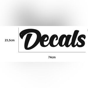 Black Metal Wall Art ‘Decals’